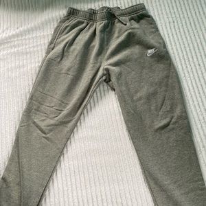 Large gray Nike sweat pants